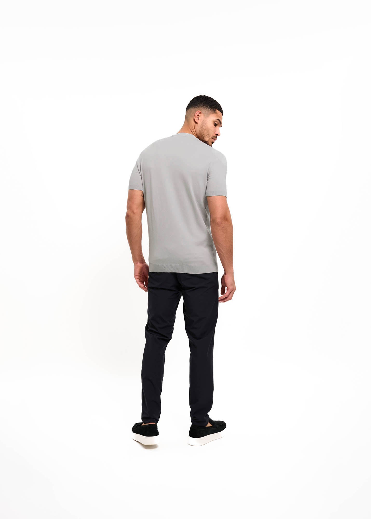 Malelions Herren-Strickshirt | Ozeangrau