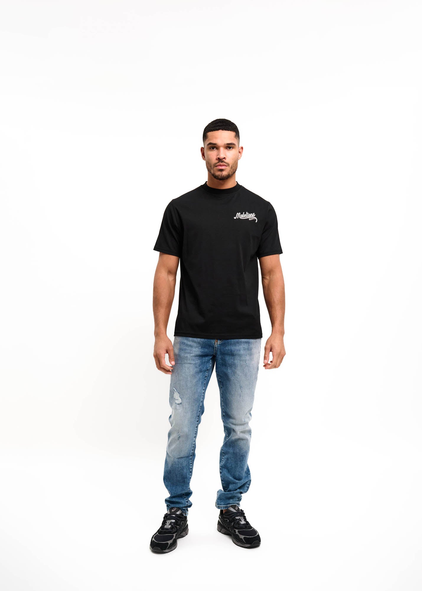 Malelions Men Tapered Jeans | Mid Blue