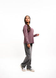 Malelions Damen-Langarmshirt | Anthrazit