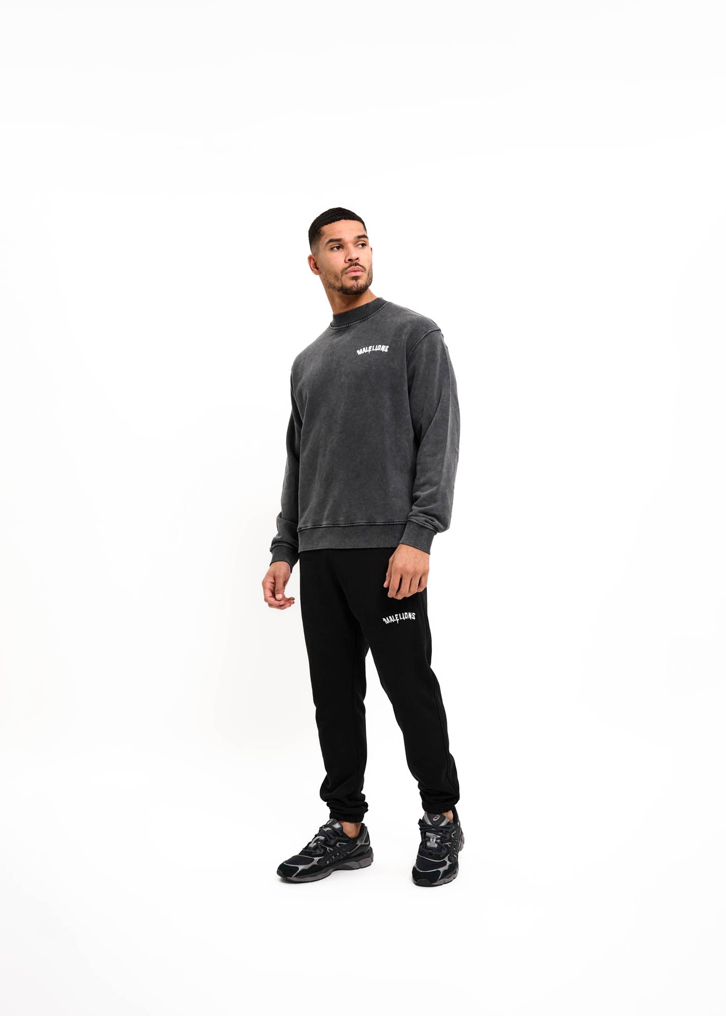 Malelions Herren-Graffiti-Pullover | Acid-Wash