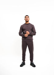 Malelions Men Striped Signature Sweater | Mulch Brown