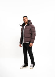Malelions Men Arctic Puffer Jacket | Mulch Brown