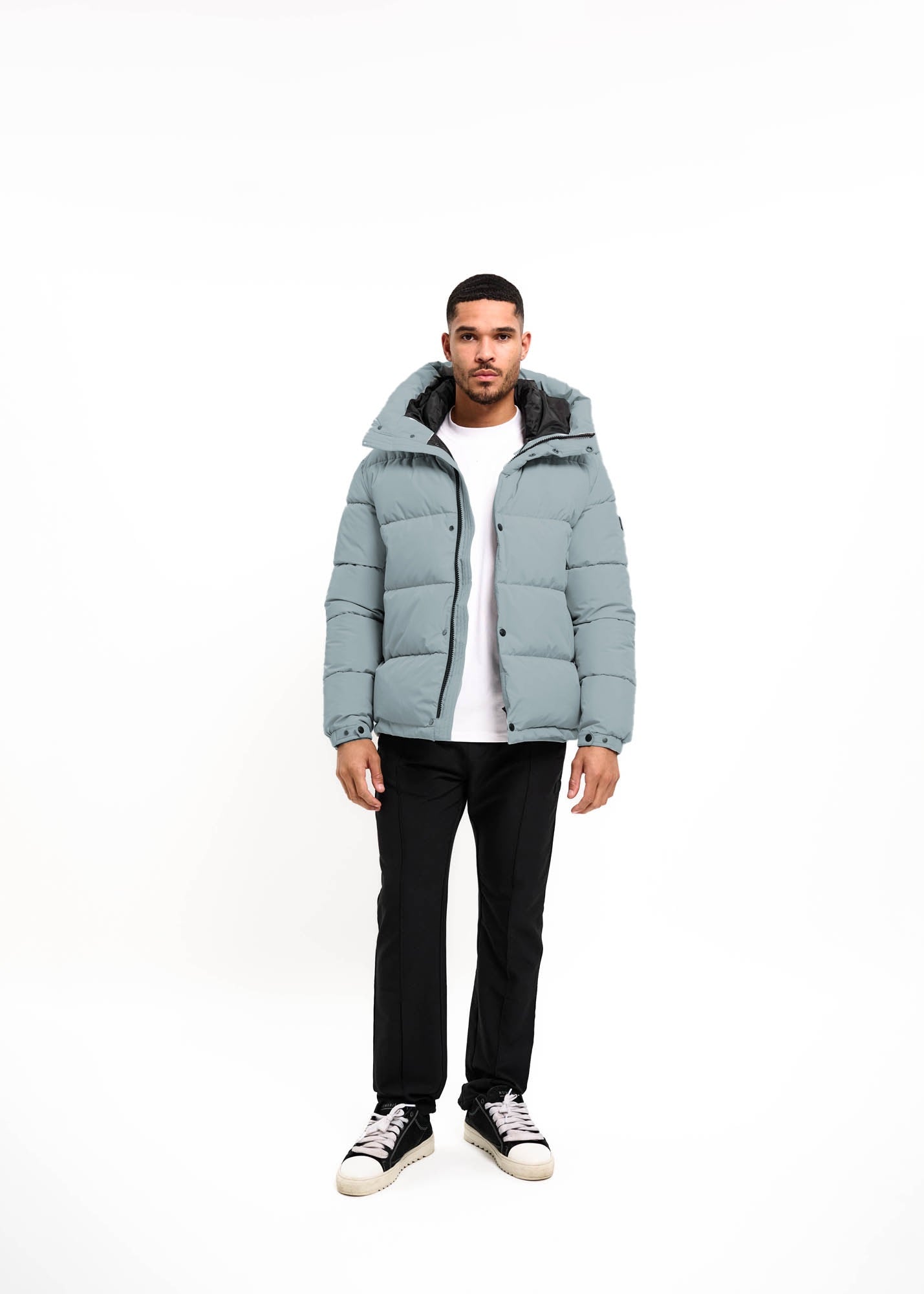 Malelions Men Arctic Puffer Jacket | Ocean Grey