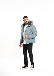 Malelions Men Arctic Puffer Jacket | Ocean Grey
