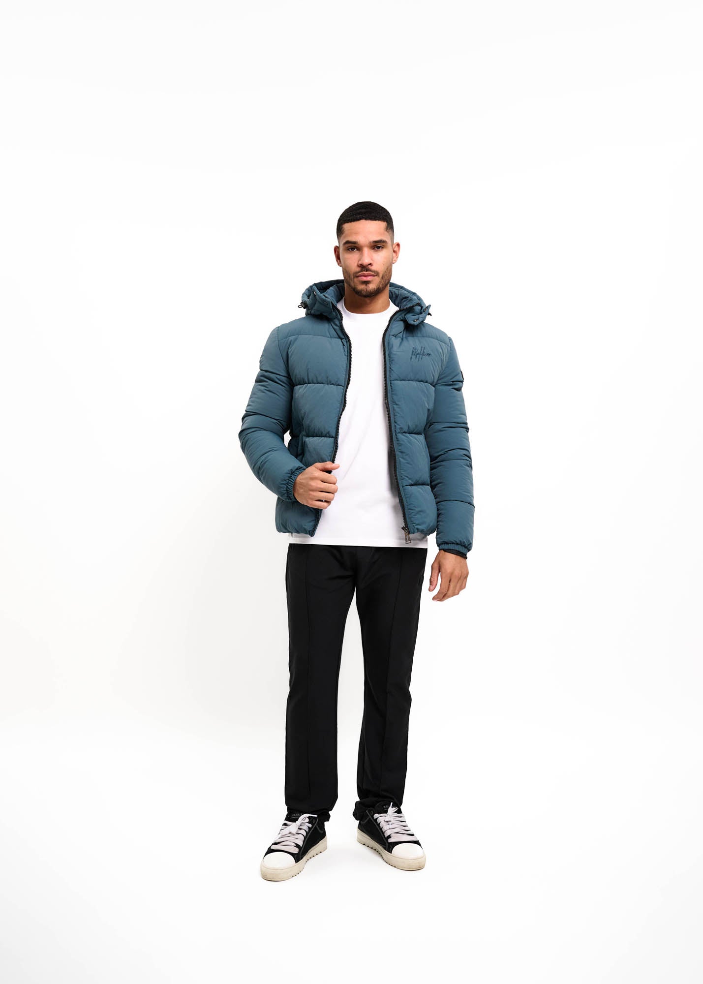 Malelions Men Donn Puffer Jacket | Blue Slate