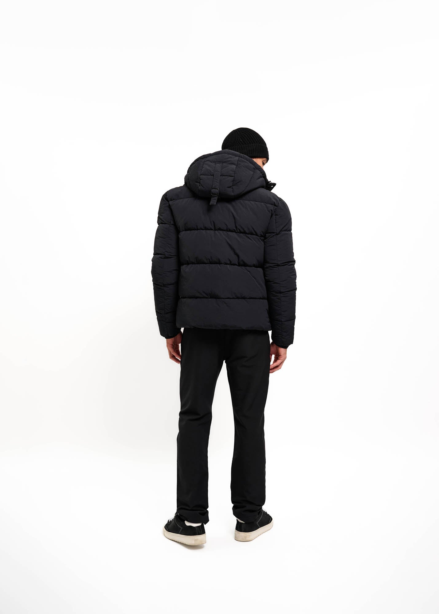 Malelions Men Ribbed Logo Scarf | Black