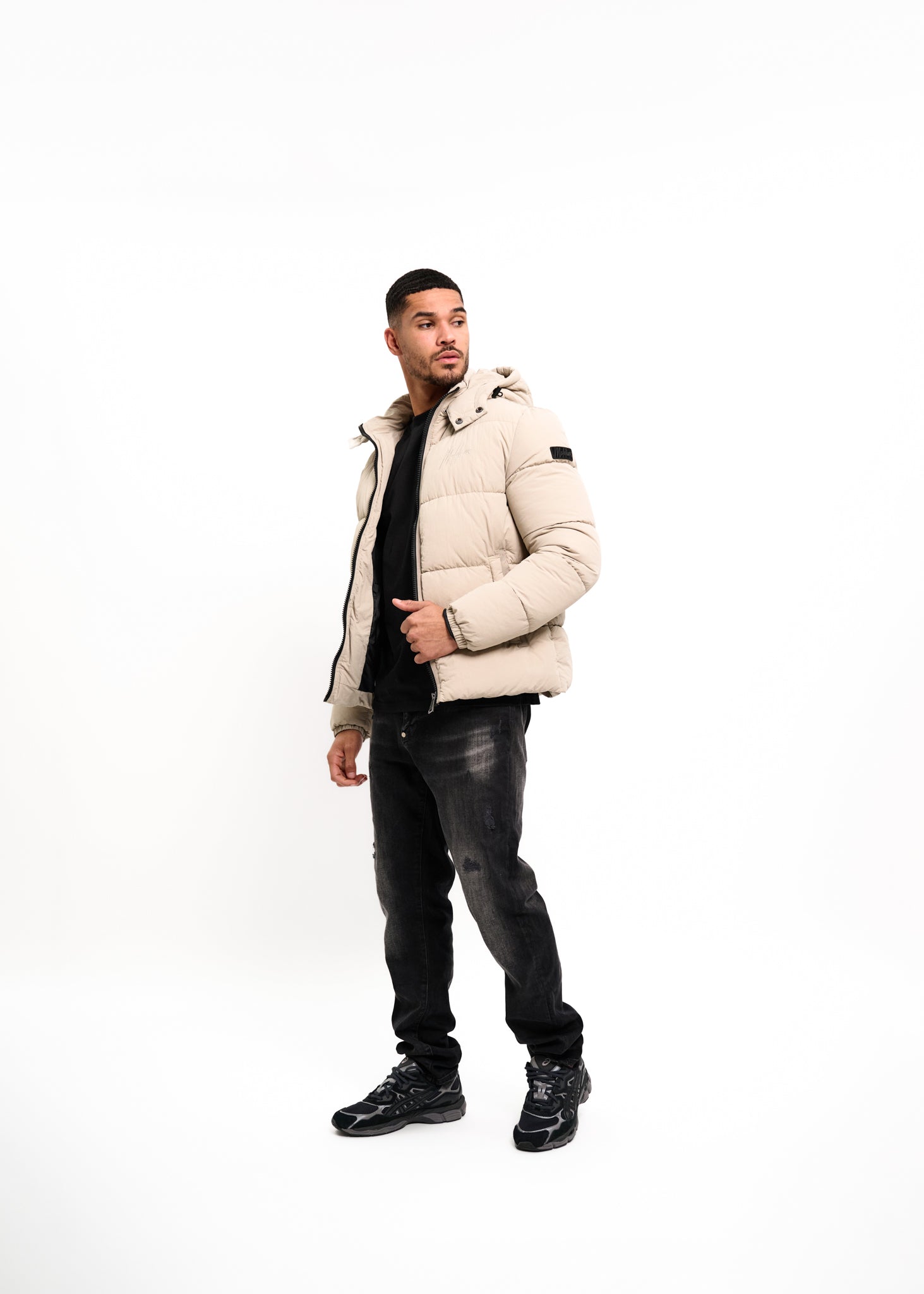 Malelions Men Donn Puffer Jacket | Almond