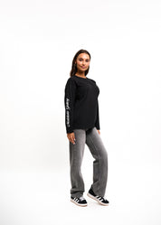 Malelions Women Gallery Longsleeve T-Shirt | Black