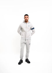 Malelions Men Captain Zip Hoodie | Ocean Grey