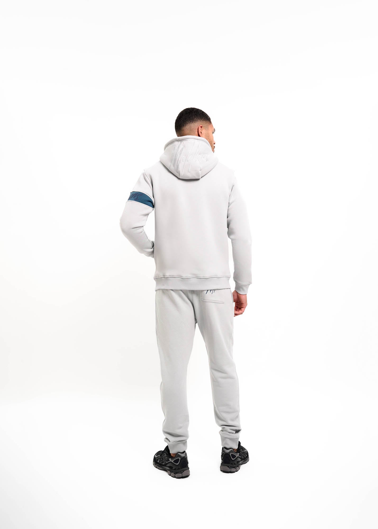 Malelions Men Captain Zip Hoodie | Ocean Grey