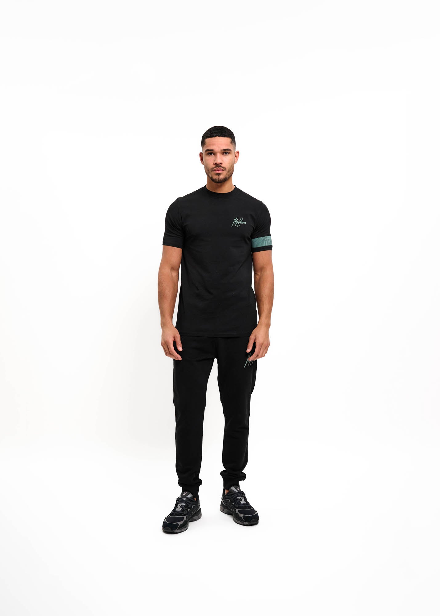 Malelions Men Basic Sweatpants | Black/Green