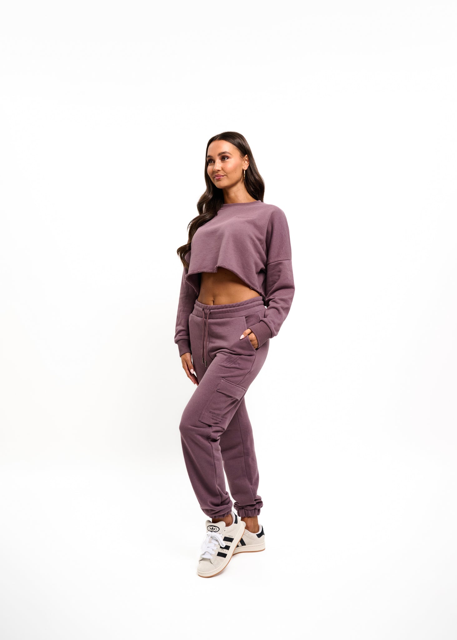 Malelions Women Cropped Gallery Sweater | Charcoal