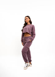 Malelions Women Cropped Gallery Sweater | Charcoal