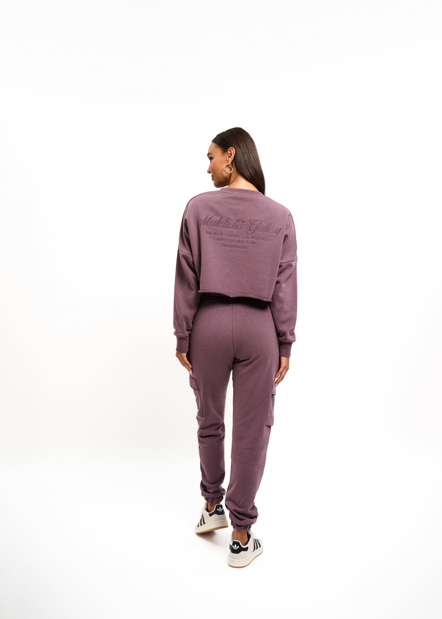 Malelions Women Cropped Gallery Sweater | Charcoal