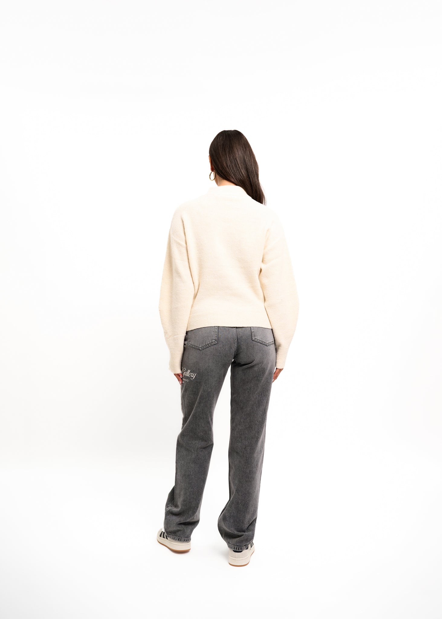 Malelions Women Embroidered Knit Sweater | Beige