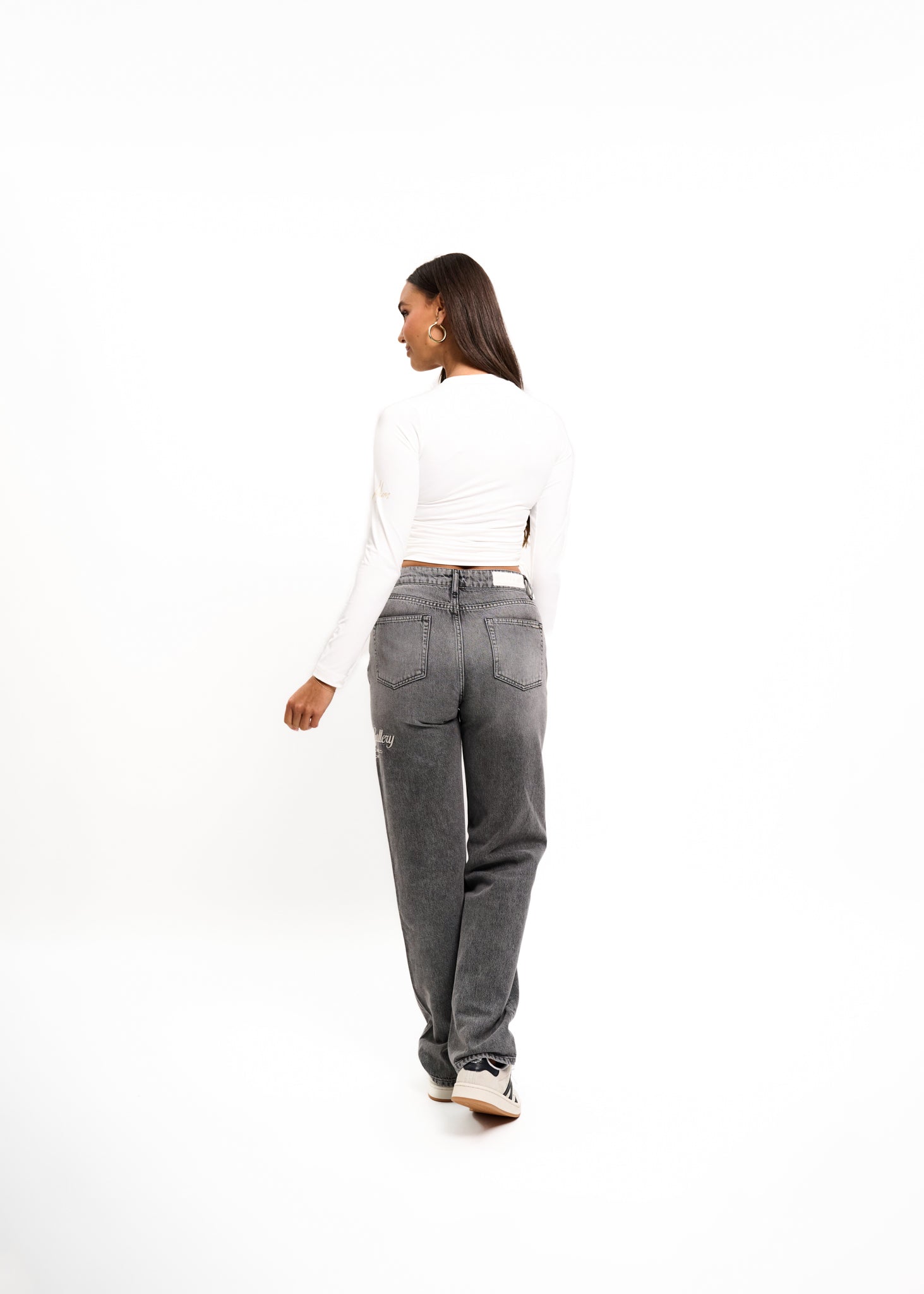 Malelions Women Drawcord Longsleeve Top | White