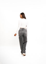 Malelions Women Drawcord Longsleeve Top | White