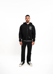 Malelions Men Painter Zip Hoodie | Black