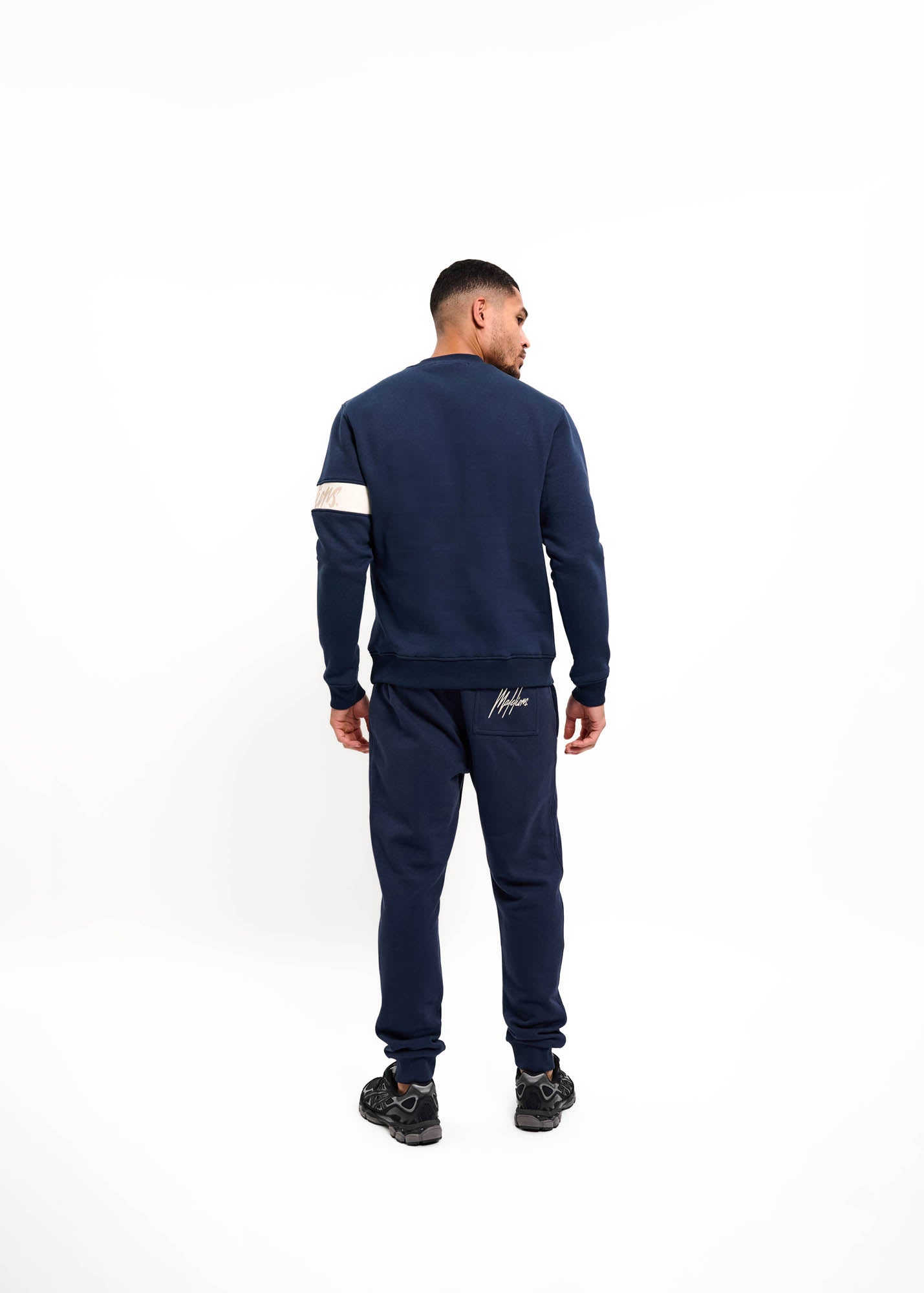 Malelions Men Basic Sweatpants | Navy