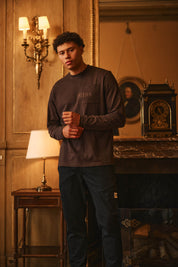 Malelions Men Department Longsleeve T-Shirt | Brown