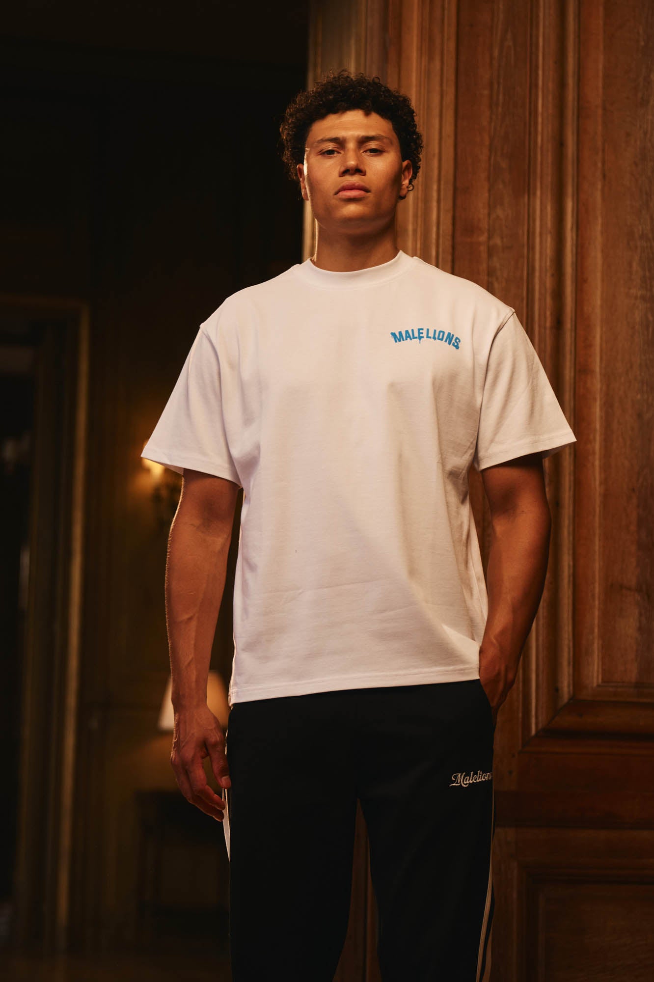 Malelions Men Society Club T-Shirt | White