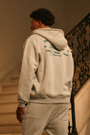 Malelions Men Marina Zip Hoodie | Grey Melange