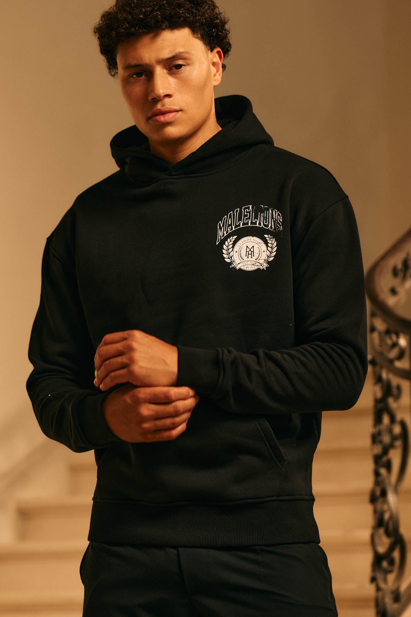 Malelions Men Community Hoodie | Black