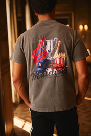Malelions Men Homerun T-Shirt | Acid Wash