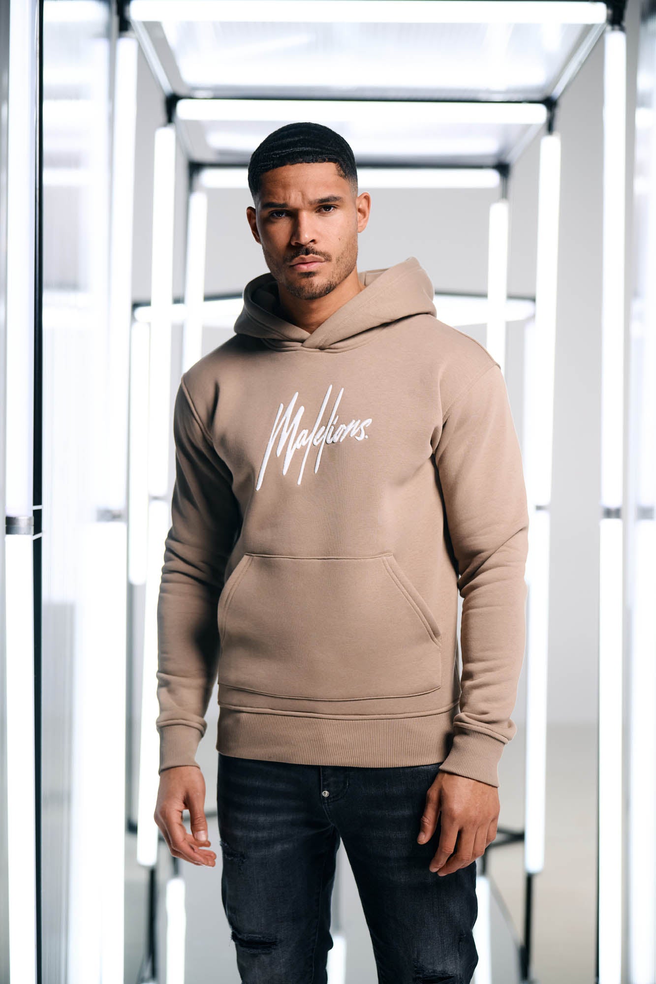 Malelions Herren-Hoodie | Khaki
