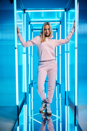 Malelions Women Signature Tracksuit | Light Pink