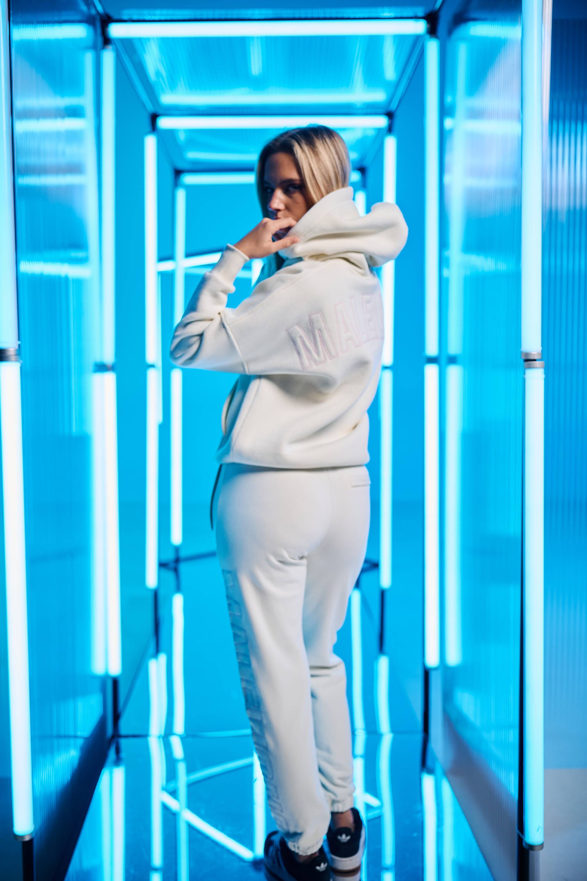 Malelions Damen-Trainingsanzug Kylie | Off-White