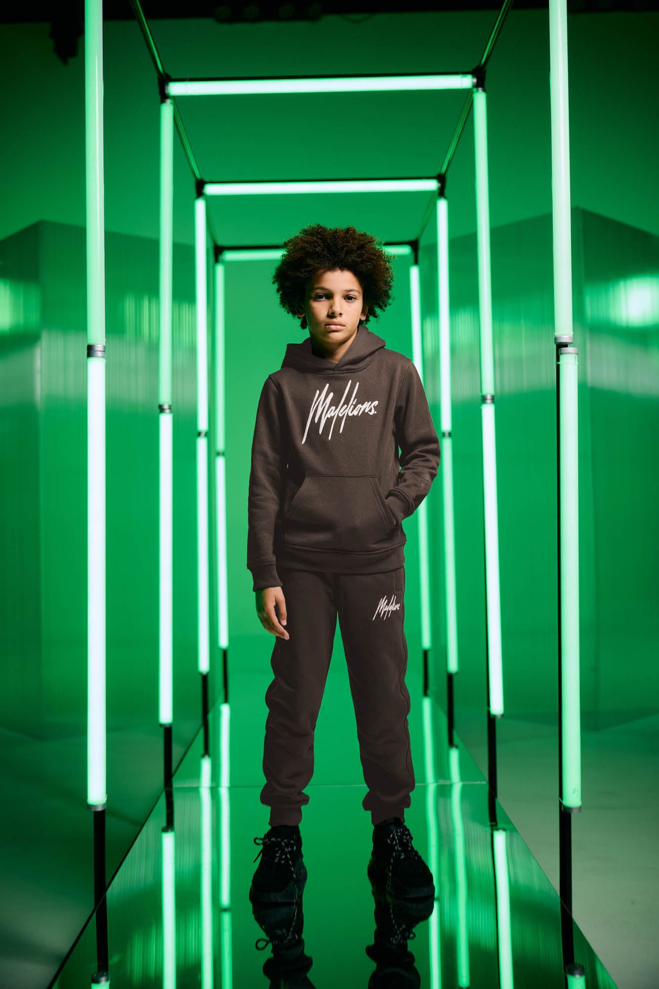 Malelions Junior Essentials Trainingsanzug | Graphit