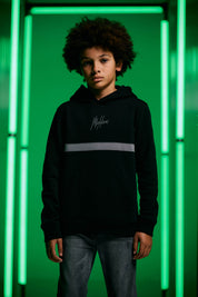 Malelions Junior Tube Hoodie | Black/Antra