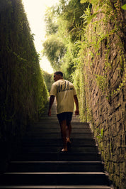 Malelions Men Split T-Shirt | Light Yellow