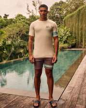 Malelions Men Captain Shorts | Stone Brown/Bright Blue