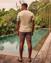 Malelions Men Captain Shorts | Stone Brown/Bright Blue