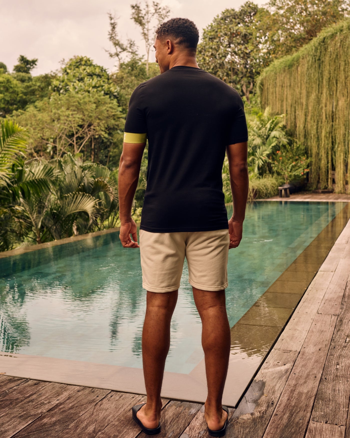 Malelions Men Captain Shorts | Beige/Bright Green