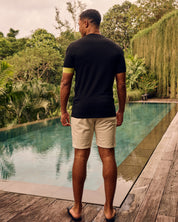 Malelions Men Captain Shorts | Beige/Bright Green