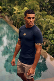 Malelions Men Venetian T-Shirt | Navy