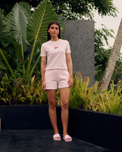 Malelions Women Kiki Shorts | Light Pink/Aubergine