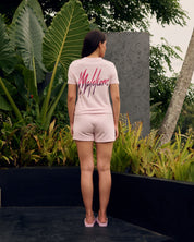 Malelions Women Kiki Shorts | Light Pink/Aubergine