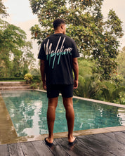 Malelions Men Split T-Shirt | Black