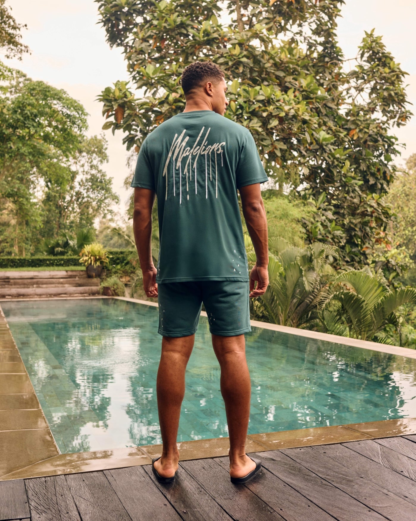 Malelions Men Painter T-Shirt | Petrol Green