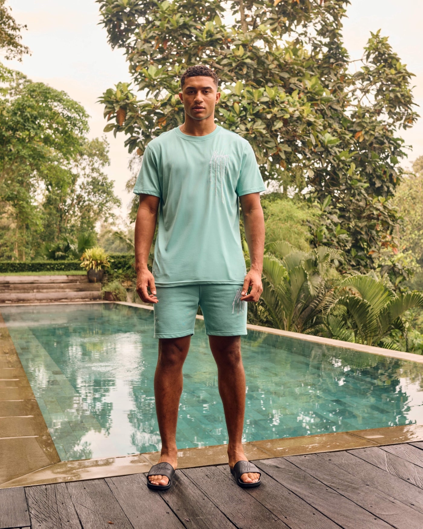 Malelions Men Painter T-Shirt | Bright Blue