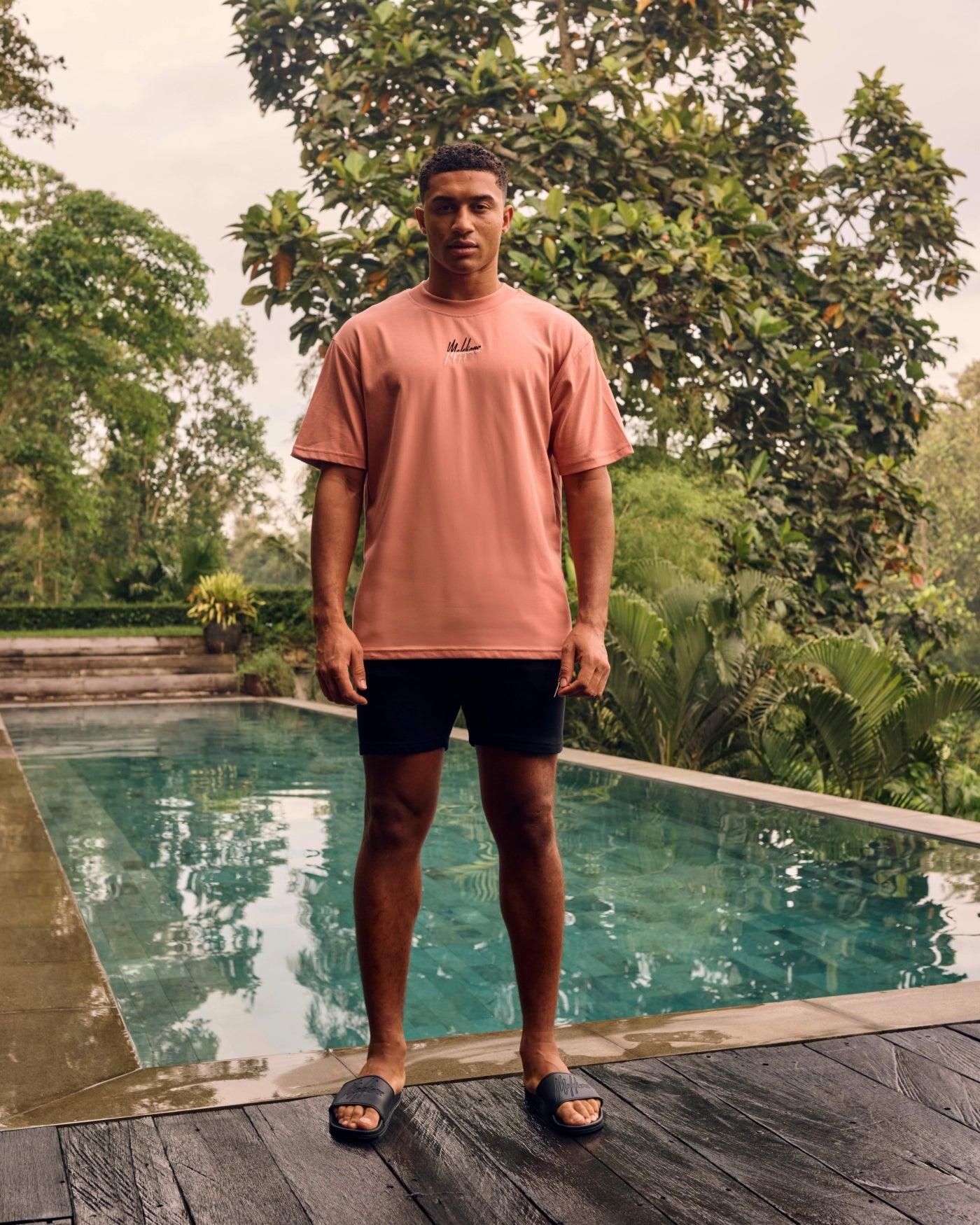 Malelions Men Split Short | Black/Coral