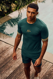 Malelions Men Venetian T-Shirt | Petrol Green