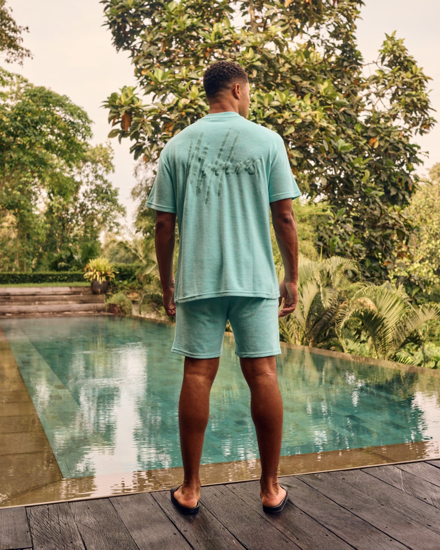 Malelions Men Signature Towelling Shorts | Bright Blue