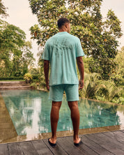 Malelions Men Signature Towelling Shorts | Bright Blue