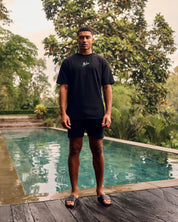 Malelions Men Split Short | Black/Bright Blue