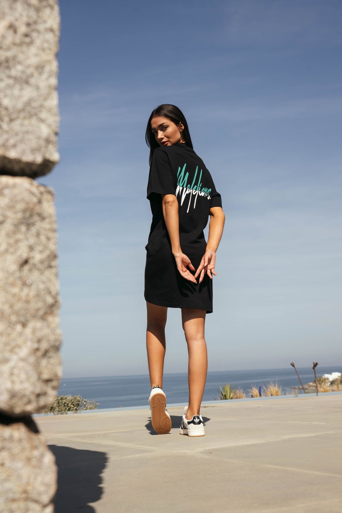 Malelions Women Kiki T-Shirt Dress - Black/Bright Green - Malelions Malelions Women Kiki T-Shirt Dress - Black/Bright Green - Malelions